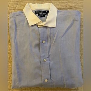 Polo by Ralph Lauren Blue and White Dress Shirt